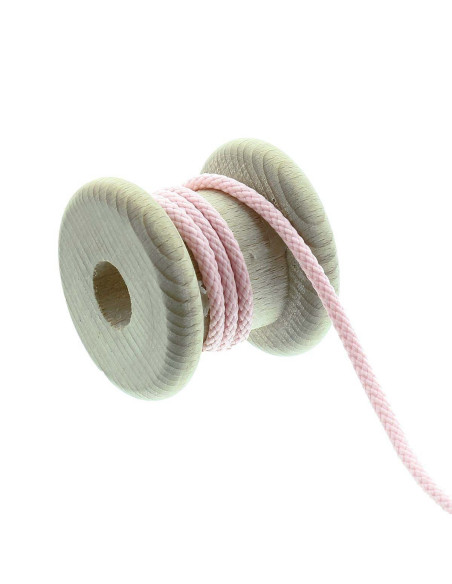 Ronde anorak koord - Roze