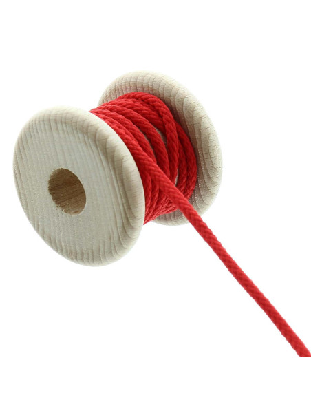 Ronde koord anorak - Rood