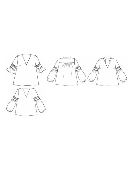 Myrtille blouse patroon - Anna Rose patronen