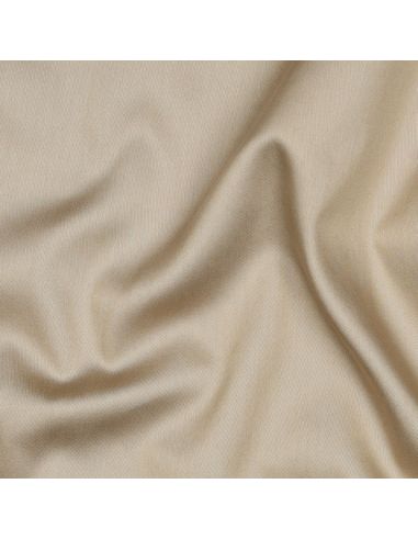 Satijnkatoen stof - Beige