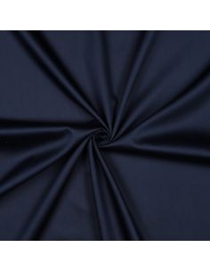 Satijnkatoen stof - Marineblauw