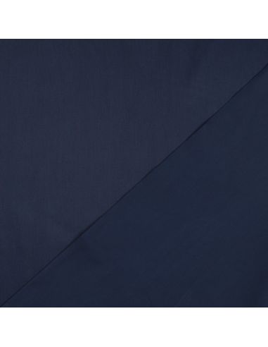 Satijnkatoen stof - Marineblauw