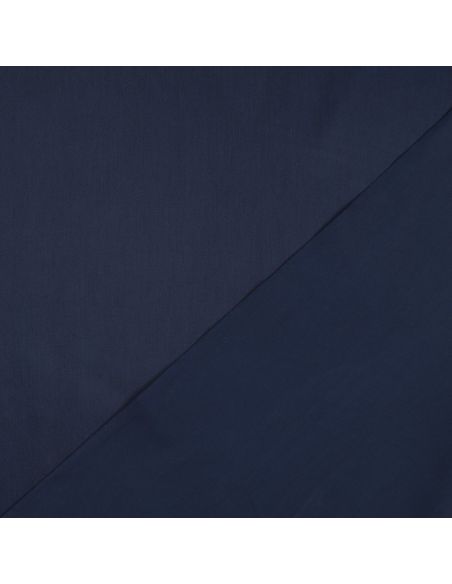 Satijnkatoen stof - Marineblauw