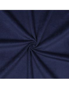 Katoenen ribfluweel - Marineblauw