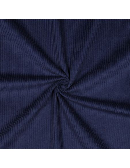 Katoenen ribfluweel - Marineblauw