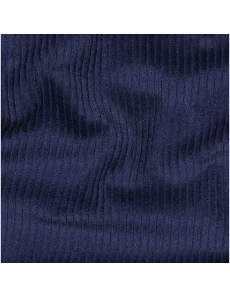 Katoenen ribfluweel - Marineblauw