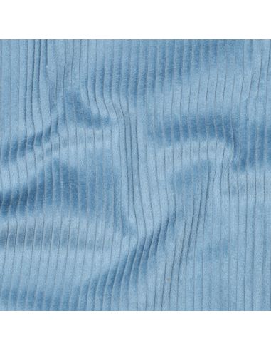 Katoenen ribfluweel stof - Blauw