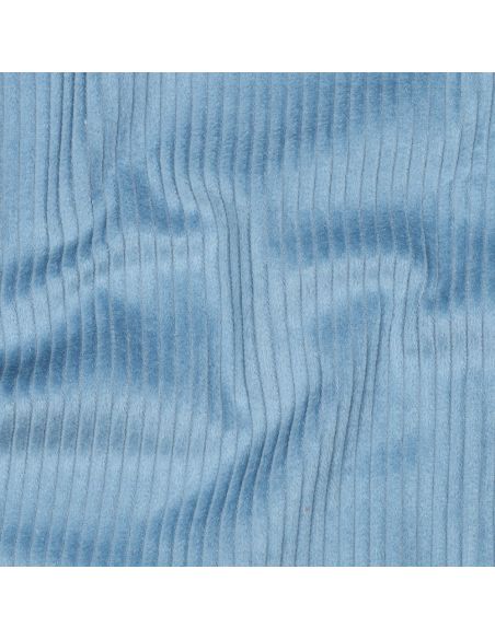 Katoenen ribfluweel stof - Blauw