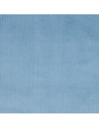 Katoenen ribfluweel stof - Blauw