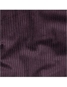 Katoenen ribfluweel stof - Aubergine 2