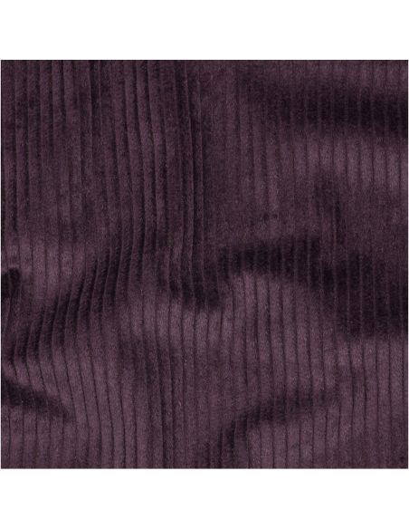 Katoenen ribfluweel stof - Aubergine