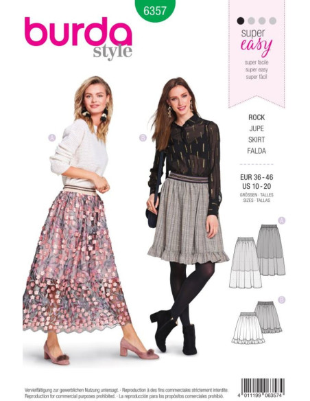 Rokpatroon - Burda 6357
