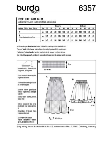 Rokpatroon - Burda 6357