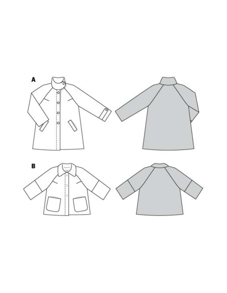 Jas patroon - Burda 6372