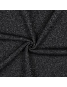 Glitterende sweatstof - Zwart