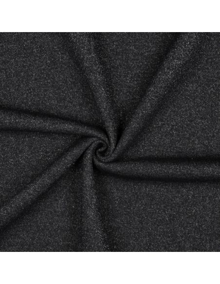 Glitterende sweatstof - Zwart