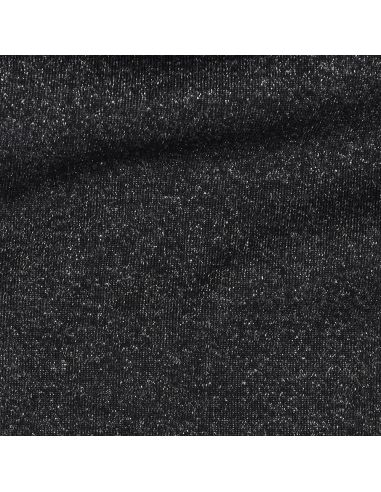 Glitterende sweatstof - Zwart