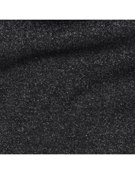 Glitterende sweatstof - Zwart