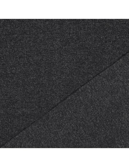 Glitterende sweatstof - Zwart