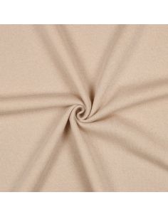 Glitterende sweatstof - Zandkleurig