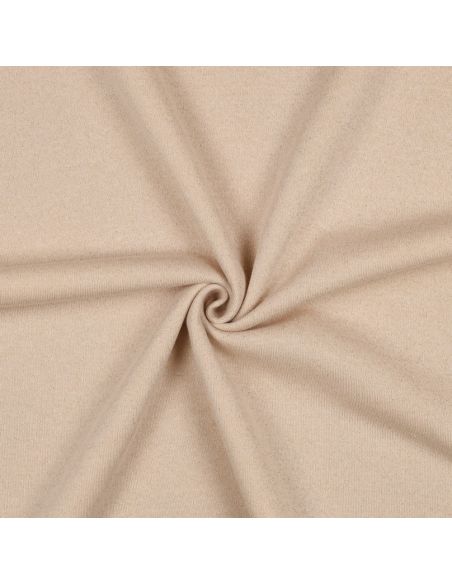 Glitterende sweatstof - Zandkleurig