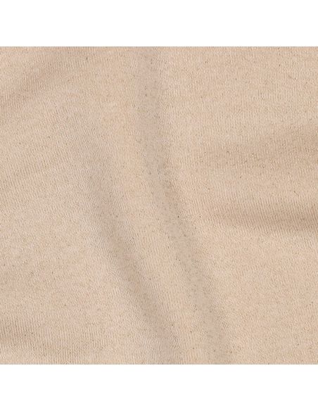 Glitterende sweatstof - Zandkleurig