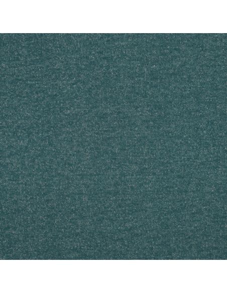 Glitterende sweatstof - Petrolblauw