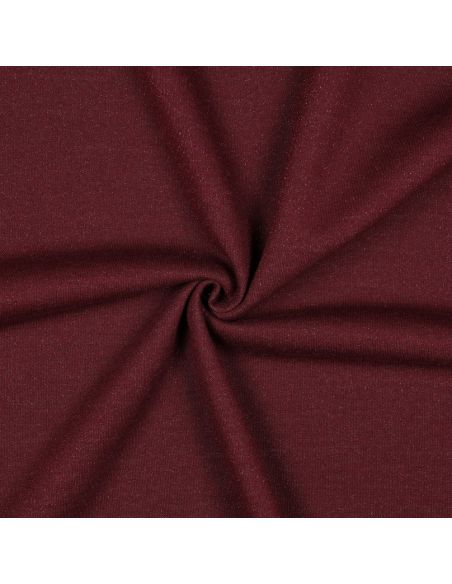 Glitterende sweatstof - Aubergine