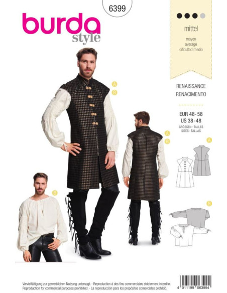 Kostuum patroon - Burda 6399