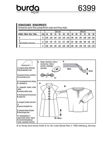 Kostuum patroon - Burda 6399