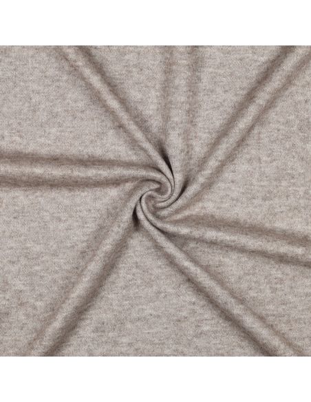 Gebreide gemengde stof - Taupe
