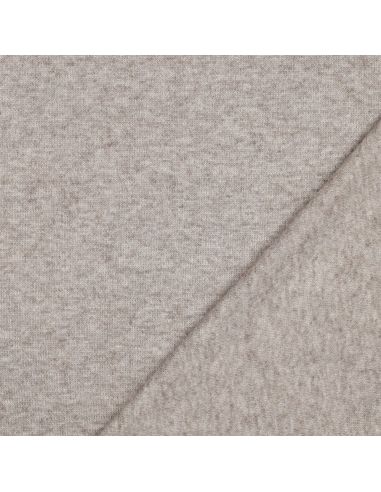 Gebreide gemengde stof - Taupe