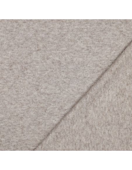 Gebreide gemengde stof - Taupe