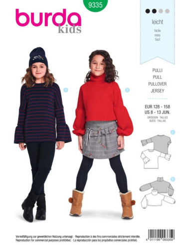 Trui patroon - Burda 9335