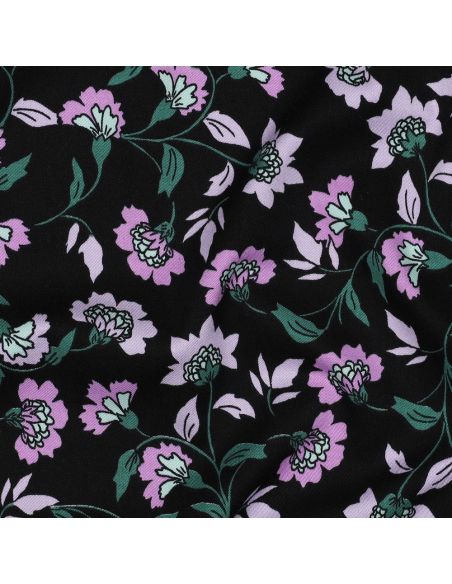 Zware stretch viscose stof Rosella - Zwart