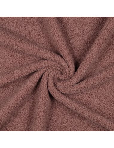 Dubbelzijdige Teddy-fleece stof - Blush