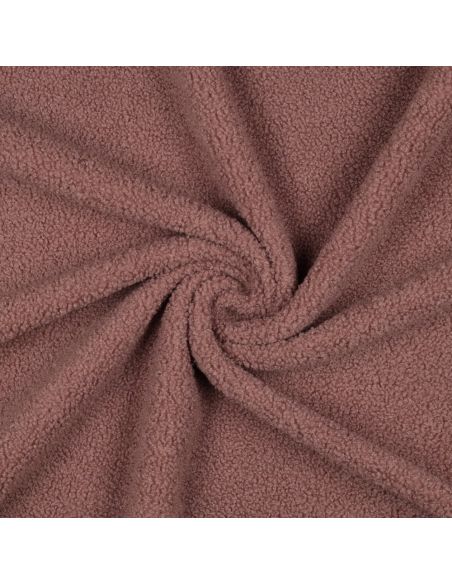 Dubbelzijdige Teddy-fleece stof - Blush