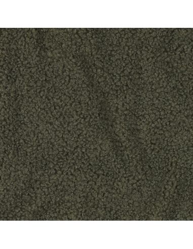 Teddy dubbelzijdige fleece stof - Kaki