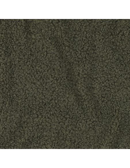 Teddy dubbelzijdige fleece stof - Kaki
