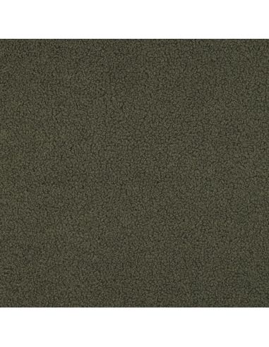 Teddy dubbelzijdige fleece stof - Kaki