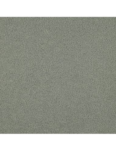 Dubbelzijdige Teddy-fleece stof - Grijsgroen