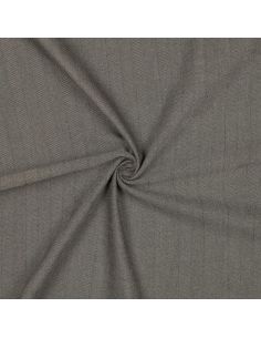 Stretch chevronstof breed - Taupe 2