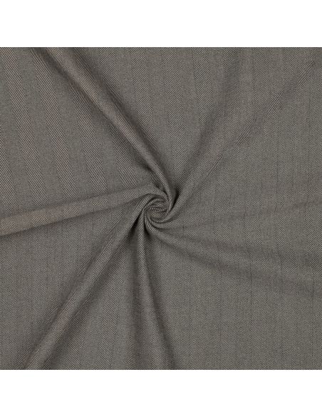 Stretch chevronstof breed - Taupe