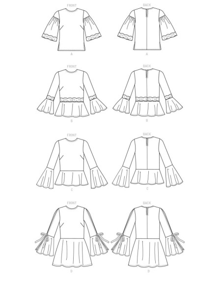 Bovenstuk patroon - Butterick 6592