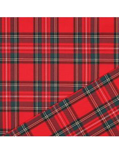 Schotse tartan stoffen - Rood