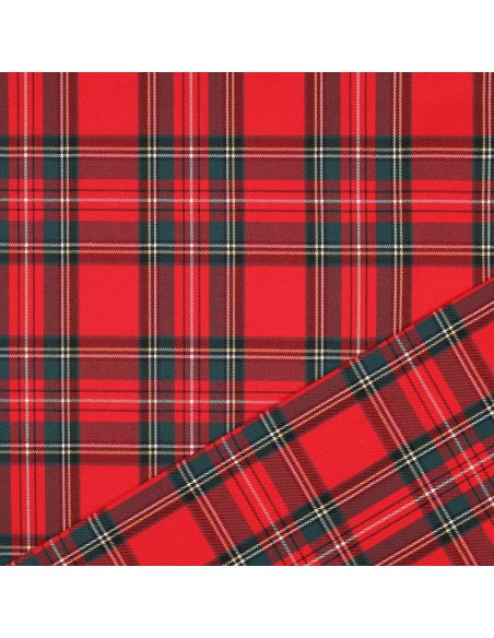 Schotse tartan stoffen - Rood
