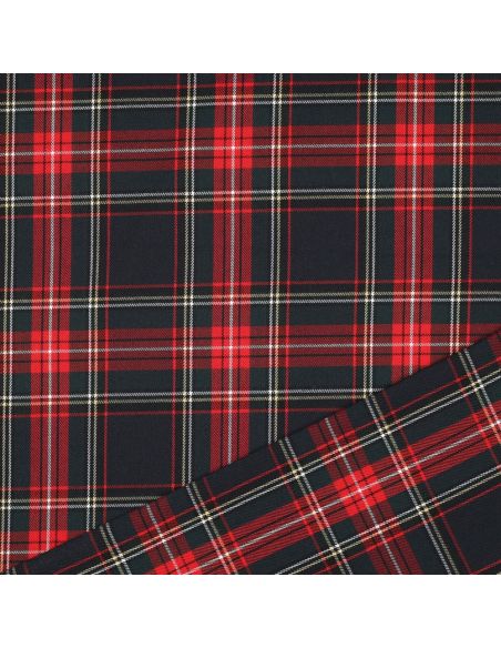 Schotse tartan stoffen - Marineblauw