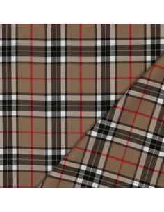 Schotse tartan stoffen - Camel