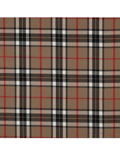 Schotse tartan stoffen - Camel 2