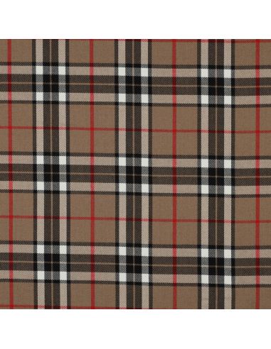 Schotse tartan stoffen - Camel